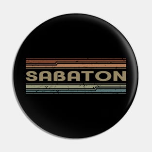 Sabaton Retro Lines Pin