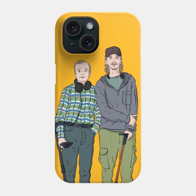 Detectorists - Lance & Andy - DMDC Line up Phone Case by InflictDesign