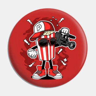 POPCORN CAMERAMAN Pin