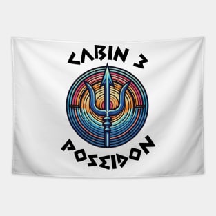 Cabin 3 Poseidon - CAMP half-blood V4 Tapestry