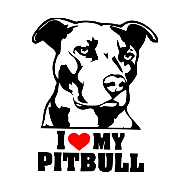 i heart my pitbull by Pet & Nature Lovers