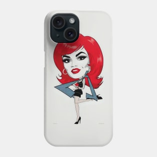 Funny Redhead pop art Phone Case