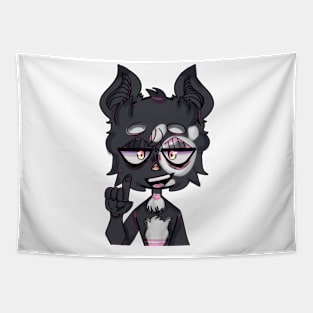 Dark Vampire Girl Tapestry