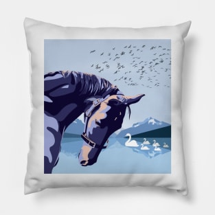 Stalwart Mountain Stallion Pillow