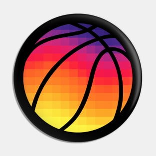 PHX Sunset Basketball - Black Pin