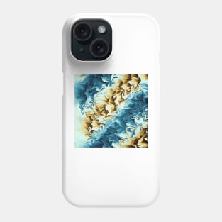 Abstract - Waves On The Beach Phone Case