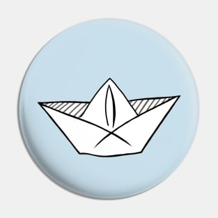 paper boat doodle Pin