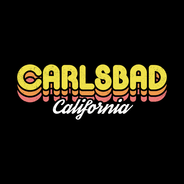 Retro Carlsbad California by rojakdesigns