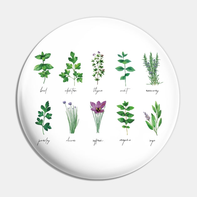 Botanical Herbs Botanical Boteny Pin by uncommontee