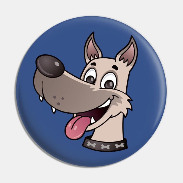 Happy Dog Pin by fizzgig