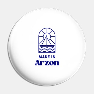 Made in Arzon - Brittany Morbihan 56 Sea Beach Holidays Pin