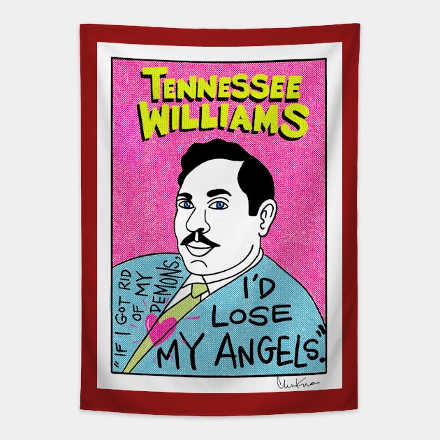 Tennessee Williams Tapestry by krusefolkart