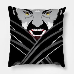Raging Man with Claw Pillow