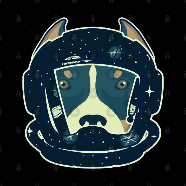 Astronaut Pitbull by FullOnNostalgia