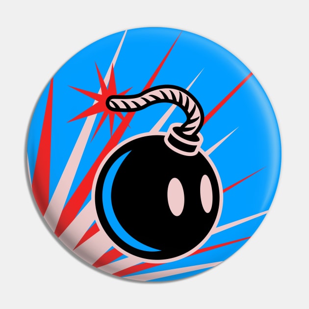 Retro Bomb Pin by TheGamingGeeks