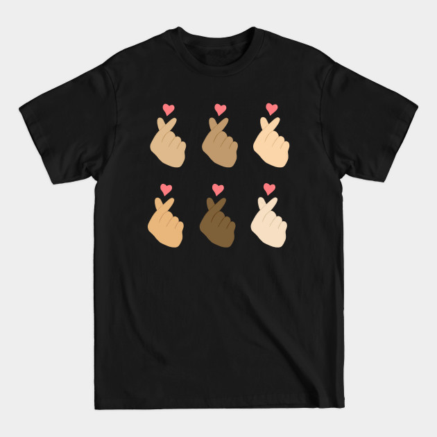 Disover Hearts in Diverse Skin Tones - Diversity - T-Shirt