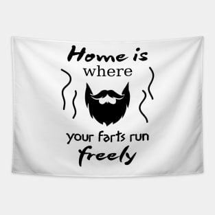 Funny quote about where home is. Tapestry