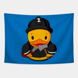 Fireman Rubber Duck Tapestry