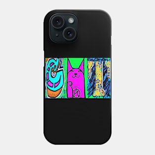 Lucky Cat Pop Art Graffiti Phone Case