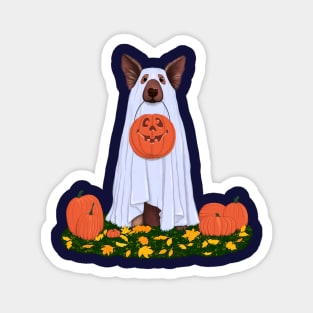 I am just here for the treats - funny Halloween illustration Magnet