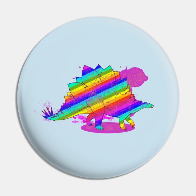 Rainbow-Saur alt Pin by Fizzybubblech