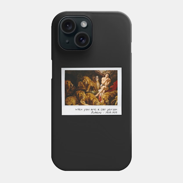 rubens - cat person meme Phone Case by pripple