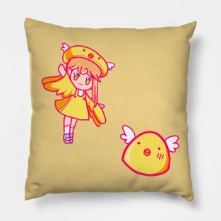 Magical Duck Girl Pillow