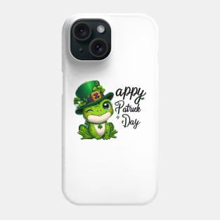 St Patricks Day Frog Face Saint Pattys Paddys Men Women Kids Phone Case