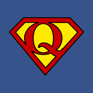 Superhero Symbol Letter Q T-Shirt