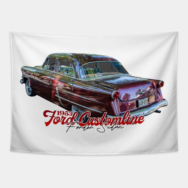 1953 Ford Customline Fordor Sedan Tapestry by Gestalt Imagery