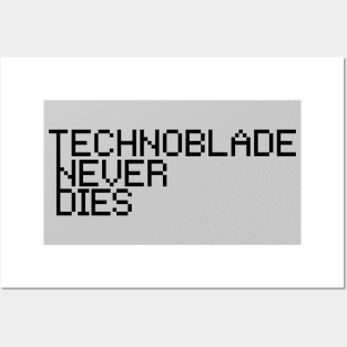 RIP Technoblade Never Dies , Technoblade Poster, GGEZ Technoblade Forever  Never Dies | Poster