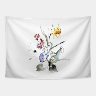 Floral composition Tapestry