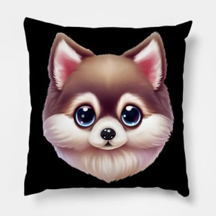 Barkfectly Pawsome Pomsky Pillow