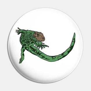 Green Iguana Pin