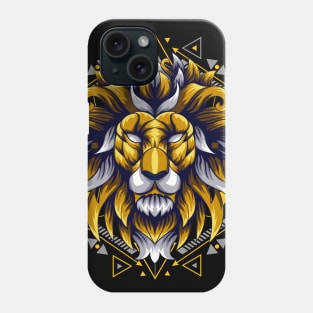 lion golden rainbow Phone Case