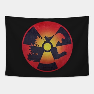 Godzilla Nuclear Symbol Tapestry