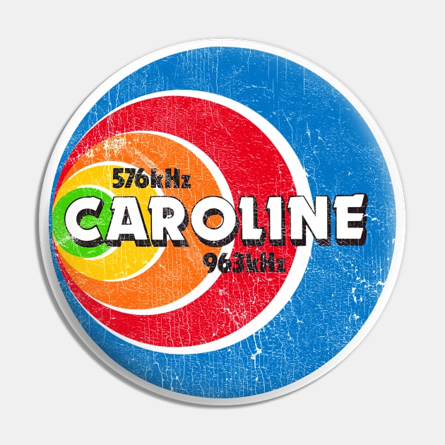 Defunct Radio Caroline Pin by DrumRollDesigns