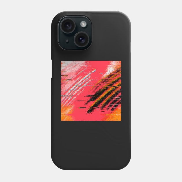 Chromatic glitches pink Phone Case by stephenignacio