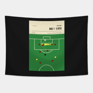 Bournemouth Moore Goal as a Minimal Tactical Poster Tapestry