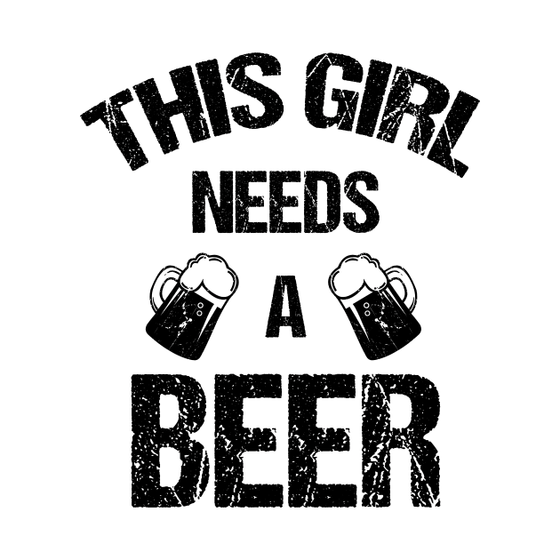 This girl needs a beer by cypryanus