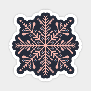 scandinavian snowflakes Magnet