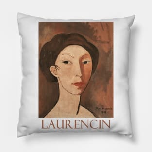 Self Portrait (1908) by Marie Laurencin Pillow