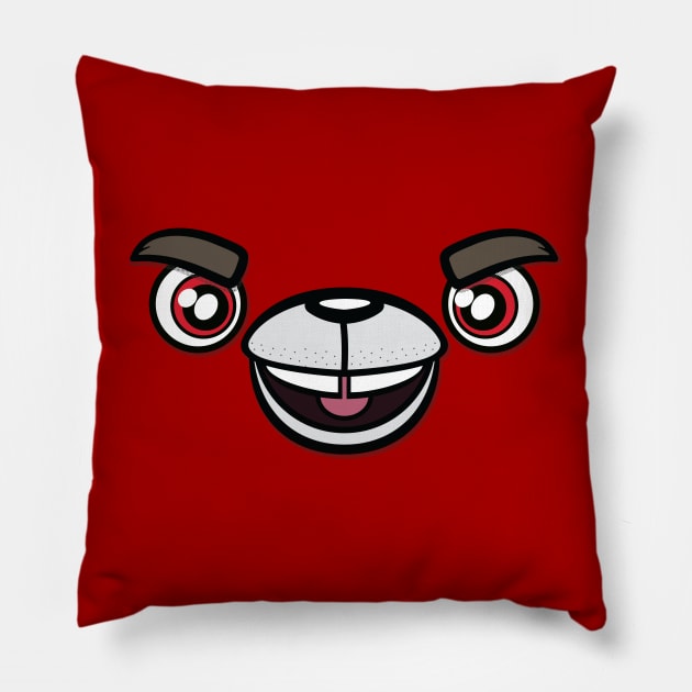 Evil Face Share Bear [Rx-Tp] Pillow by Roufxis