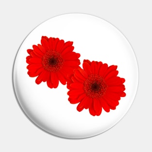 Double gerbera daisy Pin