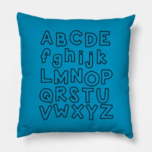 Kindergarten all the alphabets design Pillow