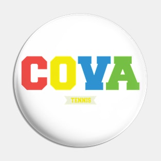 CoVA Tennis Brand Design Pin