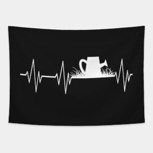 Watering Can Heartbeat Gardening Gardener Gift Tapestry