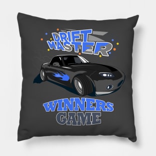 Drift Master Black Car design Pillow