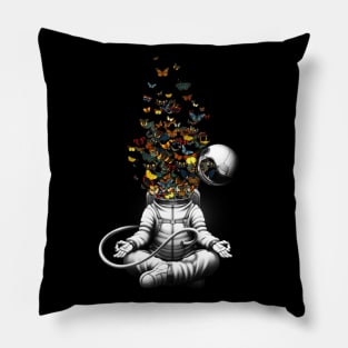 Release - Meditation Butterfly Collage Pillow