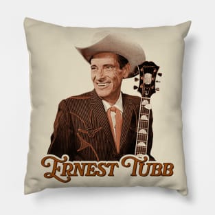 Ernest Tubb ))(( Sepia Classic Country Honky Tonk Tribute Pillow